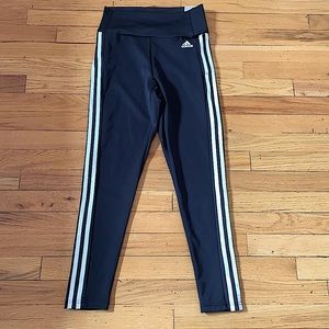 ADIDAS DESIGNED TO MOVE HIGH-RISE 3 STRIPES 7/8 SPORT LEGGINGS